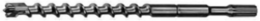 Spline Bit 4-Cutter 7/8 Inch x 22 Inch, Carbide Tipped, 17 Inch Drilling Depth