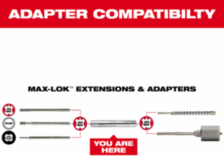 MAX-LOKTM SDS-Max Connection Adapter for 82-1/2 Inch Extension