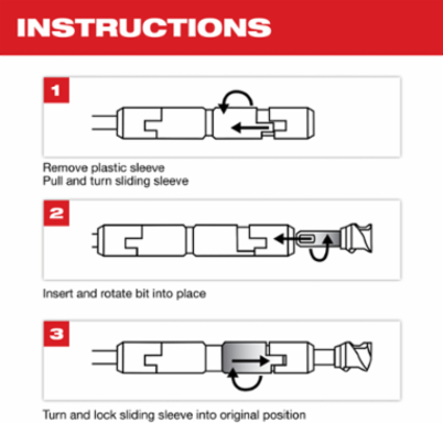 MAX-LOK SDS Max Extension 15 Inch Steel for Universal Compatibility
