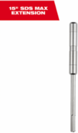 MAX-LOK SDS Max Extension 15 Inch Steel for Universal Compatibility