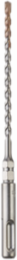 SDS Plus Bit 3/16 Inch x 7 Inch with 1/4 Inch Hex, Carbide Tipped, 2-Cutter Design