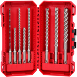 8 PC SDS Plus MX4™ 4-Cutter Drill Bit Kit