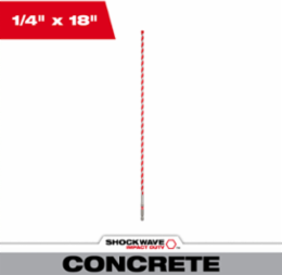 SHOCKWAVE Impact Duty 1/4 Inch x 18 Inch Carbide Hammer Drill Bit