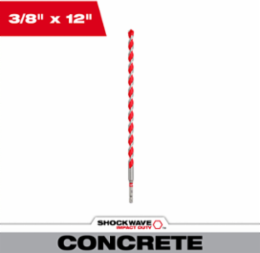 SHOCKWAVE Impact Duty Carbide Hammer Drill Bit 3/8 Inch x 12 Inch