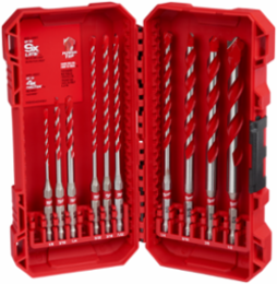 SHOCKWAVE Impact Duty 10-Piece Carbide Hammer Drill Bit Set, Sizes up to 1/2 Inch