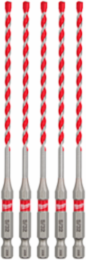 SHOCKWAVE Impact Duty 5/32 Inch x 4 Inch Carbide Hammer Drill Bits (5 PK)