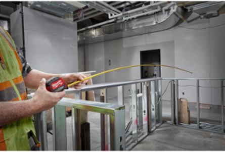 26 Ft Compact Magnetic Tape Measure, Impact-Resistant, Nylon Protection
