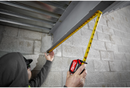 26 Ft Compact Magnetic Tape Measure, Impact-Resistant, Nylon Protection
