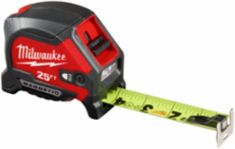 25ft Magnetic Tape Measure with 100L LED Light, Nylon Blade, IP54 Rating