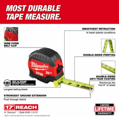35ft STUD™ Tape Measure