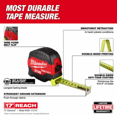 10m/35ft STUD™ Tape Measure