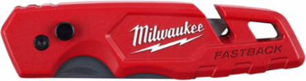 FASTBACK Folding Utility Knife, 6.87 Inch Overall Length, Metal Body, Quick Change Blade