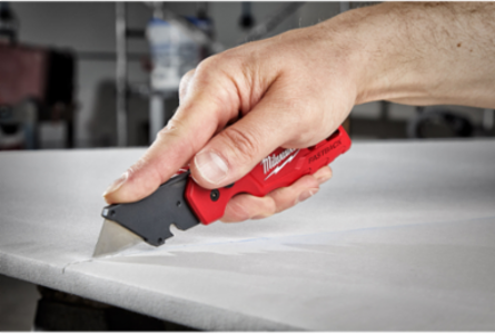 FASTBACK Folding Utility Knife, 6.87 Inch Overall Length, Metal Body, Quick Change Blade
