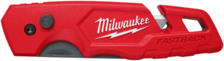 FASTBACK™ Folding Utility Knife Set, 1.25 Inch Blade, 51 Blades, Steel Handle