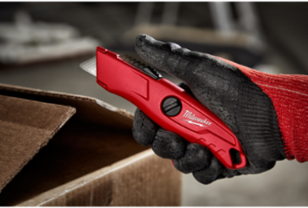 Self-Retracting Utility Knife with Metal Body, 1.25 Inch Blade Length