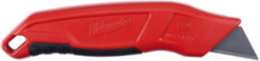 Fixed Blade Utility Knife, 6.45 Inch Length, Steel Body, Stores 5 Blades