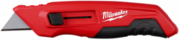 Side Sliding Utility Knife, 6.25 Inch Length, Metal Body, Quick Blade Change