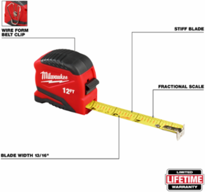 12ft Compact Tape Measure
