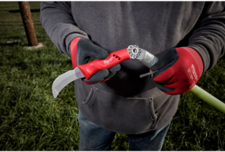 Lineman’s Blunt Tip Hawkbill Knife, 3.25 Inch Stainless Steel Blade