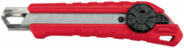 18 mm Snap-Off Knife with Micro Carbide Blade, Lockable Design, Overmold Handle
