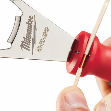Heavy Duty Bottle Opener with Wire Stripper Up to 12ga, 6-5/8 Inch Length