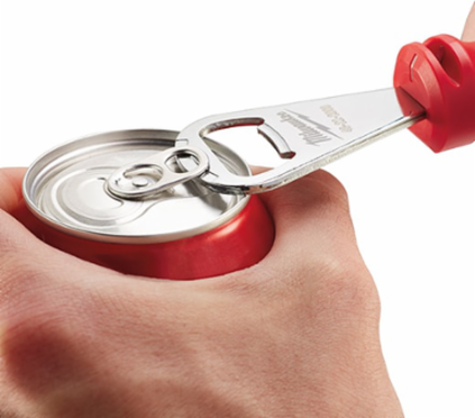 Heavy Duty Bottle Opener with Wire Stripper Up to 12ga, 6-5/8 Inch Length