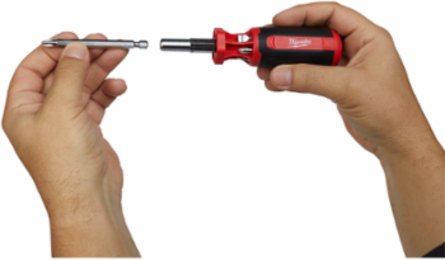 9-In-1 Square Drive Multi-Bit Driver 9 Inch Length, Chrome Plated Bits, 10 Pieces