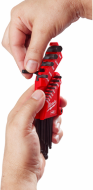 13-Piece SAE Ball End L-Key Set, Includes Sizes 0.050" to 3/8"