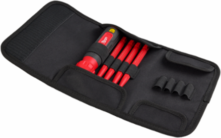 4-in-1 1000V Insulated Slim Tip Screwdriver, 12.68 Inch Length, 5 Inch Handle