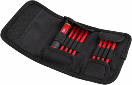 1000V Insulated 8-in-1 Precision Multi-Bit Screwdriver Set, 6.75 Inch Length