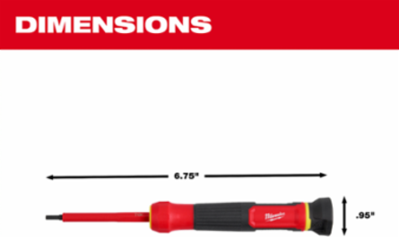 1000V Insulated 8-in-1 Precision Multi-Bit Screwdriver Set, 6.75 Inch Length