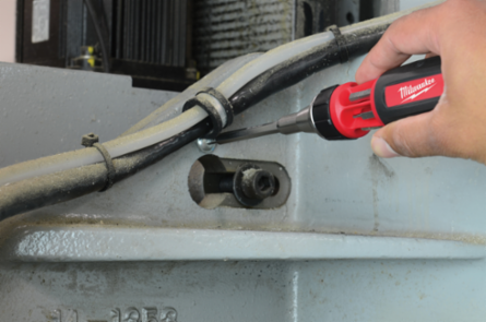 10-in-1 Ratcheting Multi Bit Driver with 3-1/2 Inch Bits and Rubber Handle