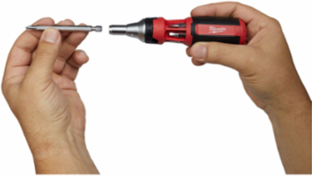9-Inch Ratcheting Multi-Bit Driver with 10 Bits and Hex Drive