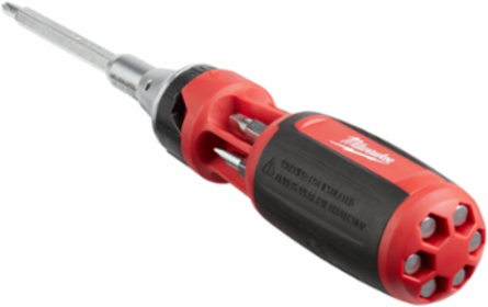 9-Inch Ratcheting Multi-Bit Driver with 10 Bits and Hex Drive