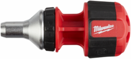 8-in-1 Compact Ratcheting Multi-Bit Driver, 4.55 Inch Length, 1/4 Inch Drive