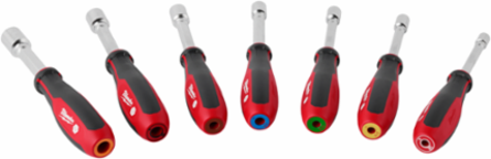 7pc SAE HollowCore™ Nut Driver Set, Includes 1/4" to 9/16" Sizes, Forged Steel Shanks