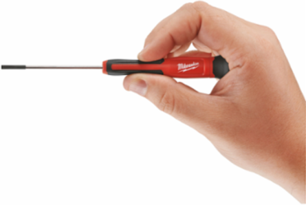 4-Piece Precision Screwdriver Set with Chrome Plated Steel Tips and 4" Length
