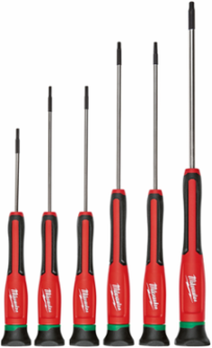 6-Piece Torx Precision Screwdriver Set with Chrome Finish and Case