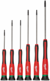 6-Piece Torx Precision Screwdriver Set with Chrome Finish and Case