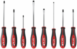 8-Piece Screwdriver Set with ECX, Tri-lobe Handles, Chrome Finish