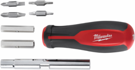 11-in-1 Tri-Lobe Screwdriver with 1/4" Drive and 3.5 Inch Handle