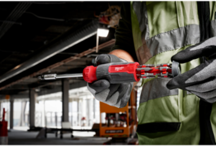 27-in-1 Multi-Bit Screwdriver with 1/4 Inch Hex Shank and 15 Bits