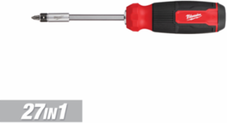 27-in-1 Multi-Bit Screwdriver with 1/4 Inch Hex Shank and 15 Bits