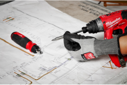 14-in-1 Ratcheting Multi-Bit Screwdriver with 1/4 Inch Hex Shank and 15 Bits