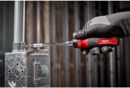 27-in-1 Ratcheting Multi-Bit Screwdriver with 10 Inch Length and 1/4 Inch Hex Shank