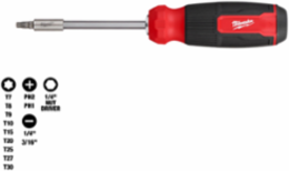 14-in-1 Multi-Bit Screwdriver with 1/4 Inch Hex Shank and In-Handle Bit Storage
