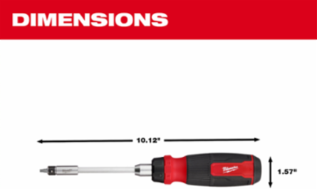 27-in-1 Ratcheting Multi-Bit Screwdriver with 1/4 Inch Hex Shank
