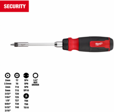27-in-1 Ratcheting Multi-Bit Screwdriver with 1/4 Inch Hex Shank