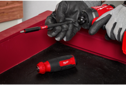 14-in-1 Multi-Bit Screwdriver with SHOCKWAVE Bits, Overmolded Handle, Magnetic Bit Holder