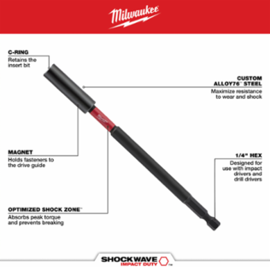 14-in-1 Multi-Bit Screwdriver with SHOCKWAVE Bits, Overmolded Handle, Magnetic Bit Holder